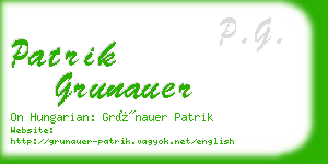 patrik grunauer business card